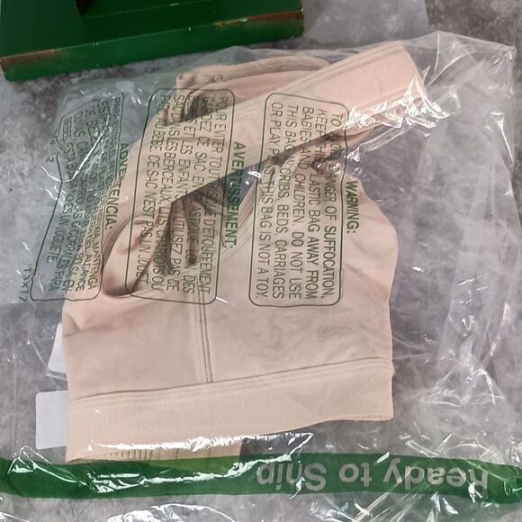 Womens Bra Size 34D Front Closure Comfort Support Sport Brassiere Nude - Picture 6 of 7